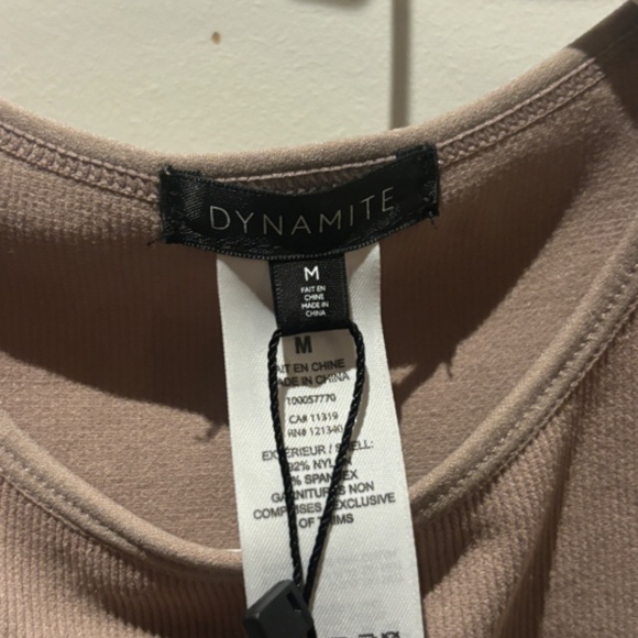 Dynamite light brown tank top never worn size medium - Picture 4 of 4